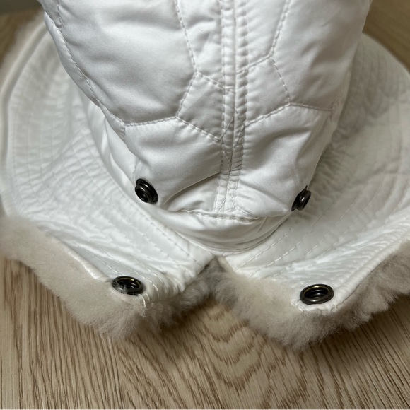 UGG White Quilted Puffer Bucket Hat - Picture 4 of 8